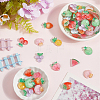 60Pcs 10 Styles Opaque Resin Cabochons RESI-SC0005-92-4
