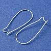 Brass Hoop Earrings Findings Kidney Ear Wires EC221-S-2