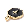 Brass Enamel Pendants KK-G417-01LG-07-3