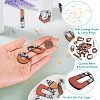 DIY Two Tone Dangle Earring Making Kit DIY-TA0009-01C-4