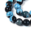 Dyed & Heated Natural Fire Crackle Agate Beads Strands G-N359-01B-05-4