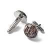 304 Stainless Steel Cuff Buttons G-C185-02P-40-2