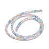 Electroplate Glass Beads Strands EGLA-D030-08J-2