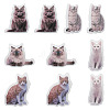 10Pcs 5 Styles Printed Acrylic Pendants OACR-TA0004-13-2