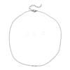 2MM Faceted Round Natural Blue Lace Agate Beaded Necklaces NJEW-JN05918-03-4