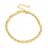 Brass Cable Chain Bracelets for Women BJEW-C140-04G-4