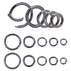 20Pcs 5 Style Alloy Spring Gate Ring PALLOY-PH0001-72B-1