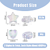 DICOSMETIC Eco-Friendly Transparent Acrylic Beads TACR-DC0001-04B-2
