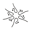 304 Stainless Steel Earring Hooks Ion Plating(IP) STAS-L211-14-B-1