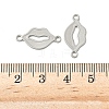 304 Stainless Steel Links Connector Charms STAS-K252-17P-3