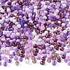 100G Opaque & Transparent Inside Colours 6/0 Glass Seed Beads SEED-TA0001-12C-2