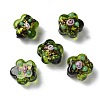 Handmade Foil Lampwork Beads Strands FOIL-Z001-02A-2