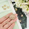   10Pcs 5 Style Brass Micro Pave Clear Cubic Zirconia Charms KK-PH0006-04-3