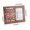 MDF Wood Photo Frames DIY-WH0231-069-2