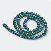 Electroplate Opaque Solid Color Glass Beads Strands LS-EGLA-A034-P4mm-L06-2