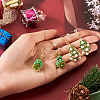 2 Pairs 2 Styles Glass Dangle Earrings EJEW-TA00700-6