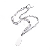 304 Stainless Steel Paperclip Chains & Cable Chain Jewelry Sets SJEW-K153-55P-2