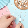 100Pcs 10 Styles 201 Stainless Steel Stamping Blank Tag Pendants STAS-CJ0002-24-3