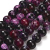 Natural Fire Crackle Agate(Dyed & Heated) Beads Strands G-K425-A06-14mm-2