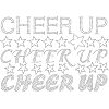 Inspiring Word Cheer Up Glass Hotfix Rhinestone DIY-WH0303-035-7