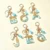 Transparent Epoxy Resin Pendant Keychains KEYC-FS00022-09-11
