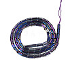 Electroplate Glass Beads Strands LS-EGLA-K014-B-FP09-2