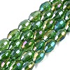 Electroplate Transparent Glass Beads Strands GL-N002-01A-A10-1