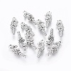 Tibetan Style Alloy Christmas Crutch Pendants LS-TIBEP-GC161-AS-RS-1