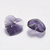 Faceted Glass Rhinestone Charms RGLA-F054-14x14-204-2