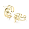 Brass Open Cuff Rings RJEW-D016-02G-1