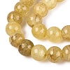 Baking Paint Crackle Glass Beads Strands GLAA-Q106-03A-21-3