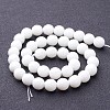 Synthetic White Agate Beads Strands G-D419-10mm-01-3
