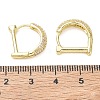 Brass Micro Pave Cubic Zirconia Hoop Earrings KK-CBA30C7-23G-5