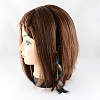 Dyed Feather Iron Hair Bands OHAR-R195-04-2