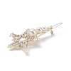 Alloy Crystal Rhinestone Hair Barrettes PHAR-Z003-11LG-2