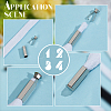 30Pcs 3 Colors Alloy Aglets for Shoelaces FIND-DR0002-16-3