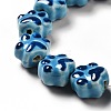 Handmade Printed Porcelain Beads X1-PORC-F005-02A-6
