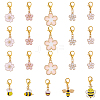 25Pcs Alloy Enamel Pendant Decorations HJEW-DC00144-1