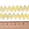 Electroplate Transparent Glass Beads Strands EGLA-N056-03A-04-4