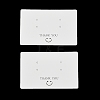 Smiling Face Paper Earrings Necklace Display Cards FIND-T072-01B-03-1