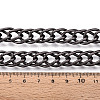 Aluminium Two Tone Rhombus Link Chains CHA-N004-05B-3