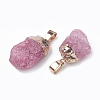 Natural Quartz Crystal Pendants G-T104-24A-2