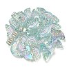 UV Plating Rainbow Iridescent Acrylic Enamel Beads LS-OACR-G012-08A-3