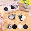 16Pcs 8 Styles PU Leather Keychain KEYC-TA0001-39-4