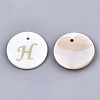 Natural Freshwater Shell Pendants X-SHEL-N027-04H-1