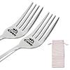 CREATCABIN 2Pcs 410 Stainless Steel Forks AJEW-CN0001-25C-1