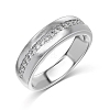 Rhodium Plated 925 Sterling Silver Micro Pave Cubic Zirconia Finger Rings for Women RJEW-K253-14MP-3