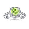 925 Sterling Silver Micro Pave Cubic Zirconia Plain Band Rings RJEW-P103-03P-E-1