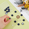 24Pcs Pure Cotton Covered Iron Buttons BUTT-BC0001-19A-3