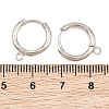 Brass Hoop Earring Findings KK-CBA8A92-01P-2